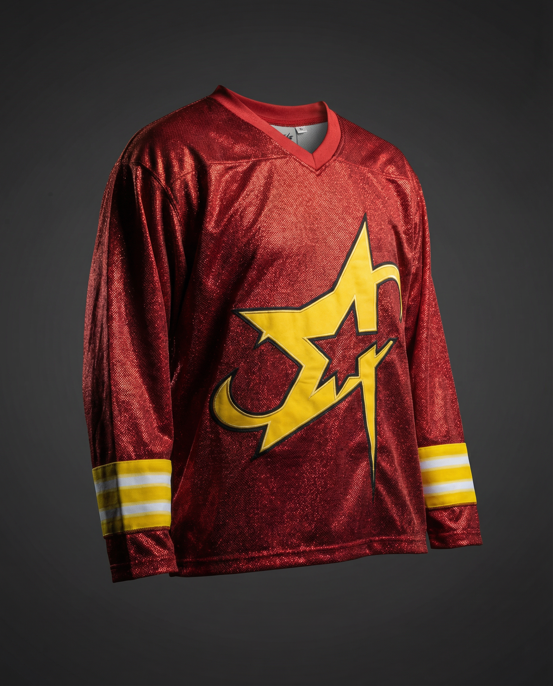 RED SHINING STAR LONGSLEEVE